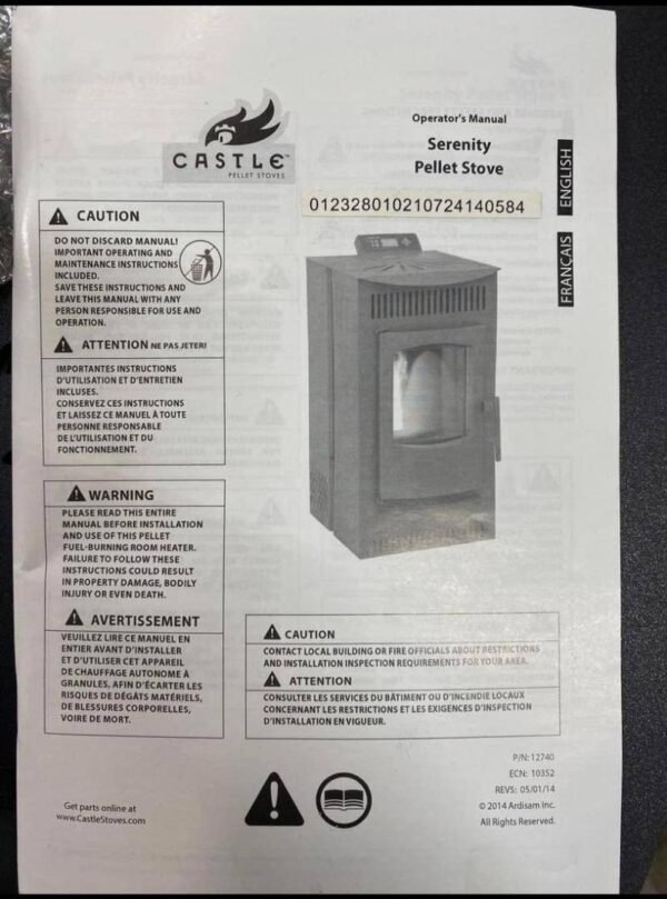 photo_2025-12-24 8.47.32 PM Castle Pellet Stove – Efficient, Automated Home Heating – view 2