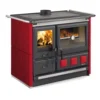 La Nordica Rosa XXL Maiolica Wood Cookstove — Burgundy