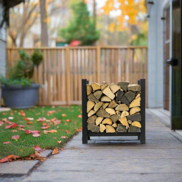 Woodhaven 2 ft Steel Firewood Rack – Compact & Portable