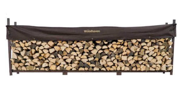 05 12 ft Steel Firewood Rack – Holds ¾ Cord | Woodhaven