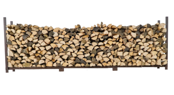 06 12 ft Steel Firewood Rack – Holds ¾ Cord | Woodhaven