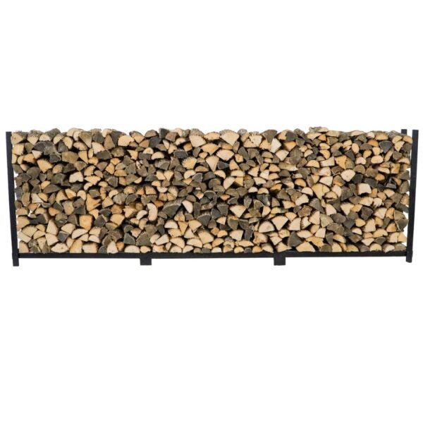 07 12 ft Steel Firewood Rack – Holds ¾ Cord | Woodhaven