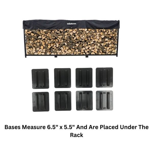 08 12 ft Steel Firewood Rack – Holds ¾ Cord | Woodhaven