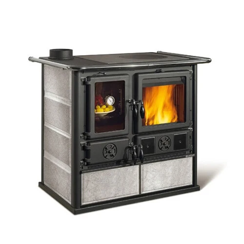 La Nordica Rosa Sinistra Reverse Wood Cookstove — Soapstone